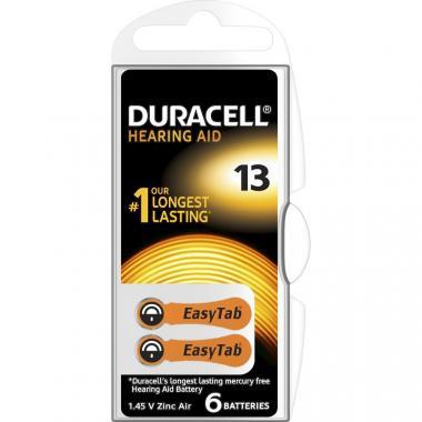 Duracell hallókészülék elem DA13
